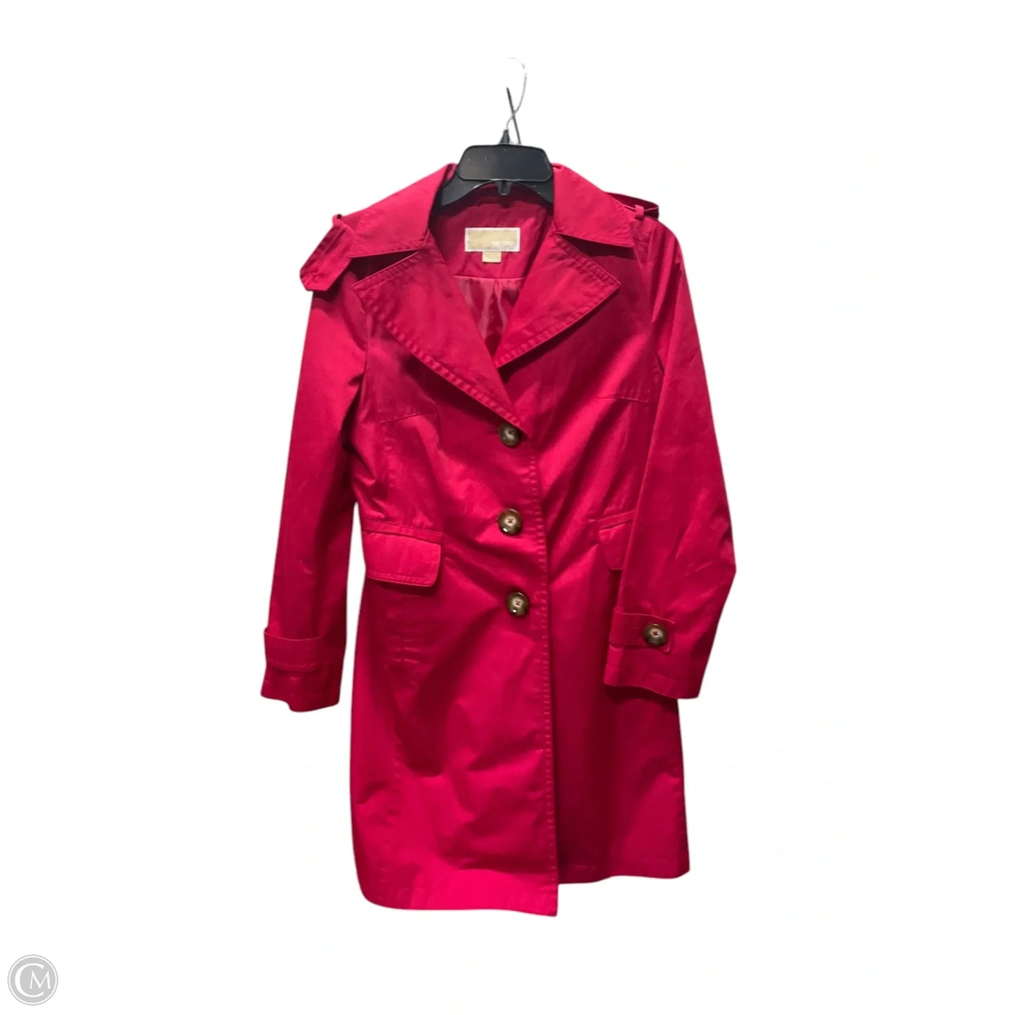Coat Trench Coat By Michael By Michael Kors In Red, Size: Xs