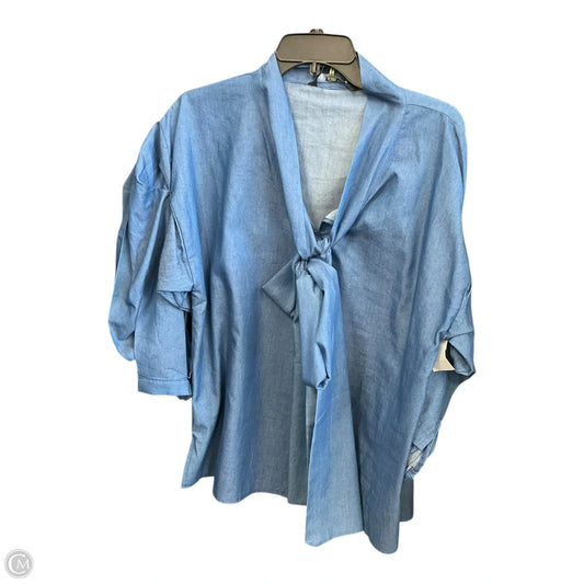 Blouse Long Sleeve By Democracy In Blue, Size: L