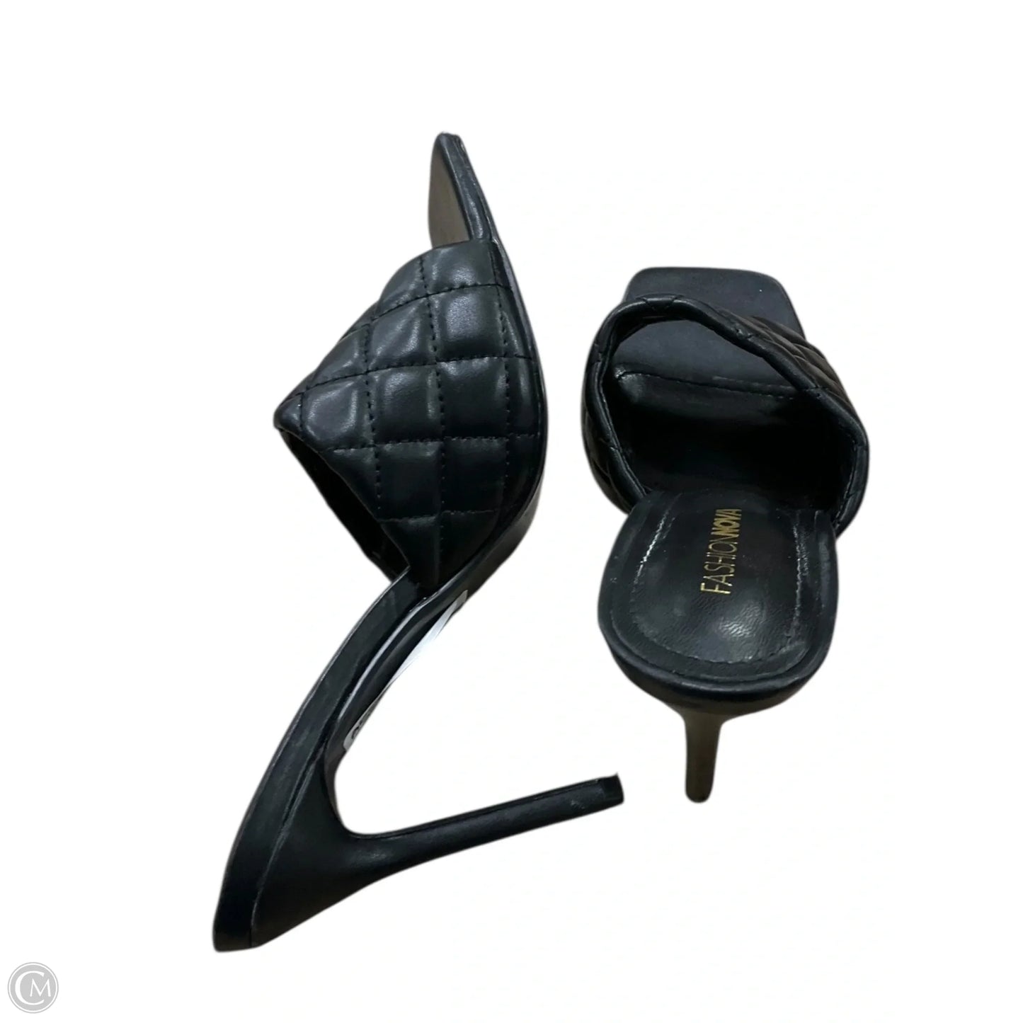 Sandals Heels Stiletto By Fashion Nova In Black, Size: 8