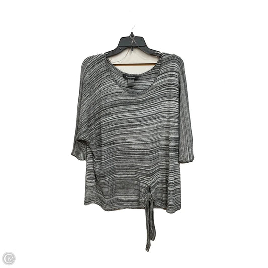 Top Short Sleeve By Ashley Stewart In Grey, Size: 22