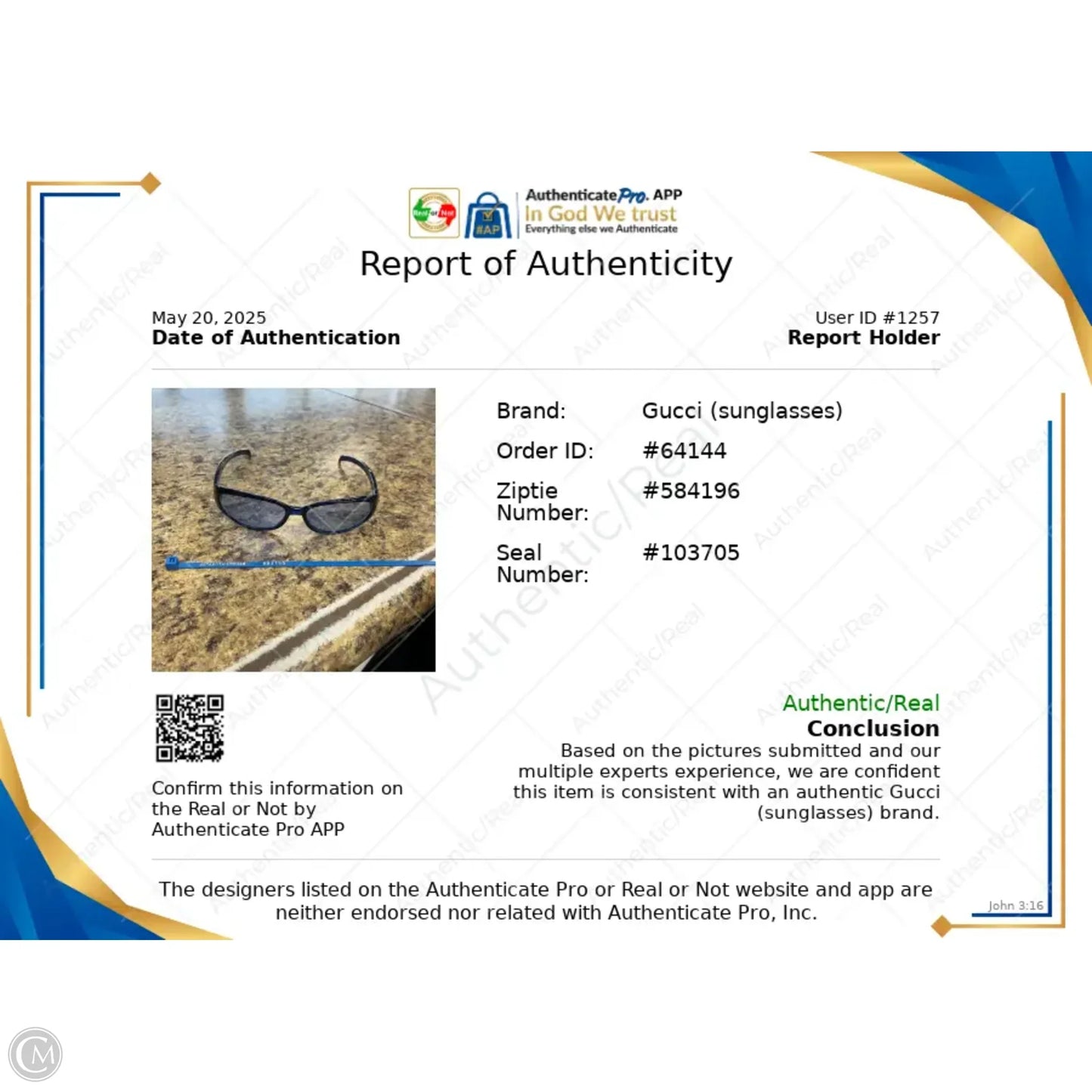 Sunglasses Luxury Designer By Gucci