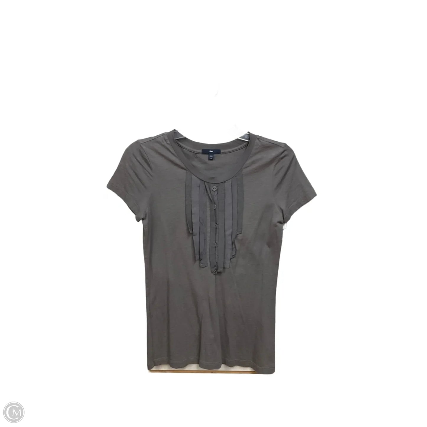 Top Short Sleeve By Gap In Grey, Size: M