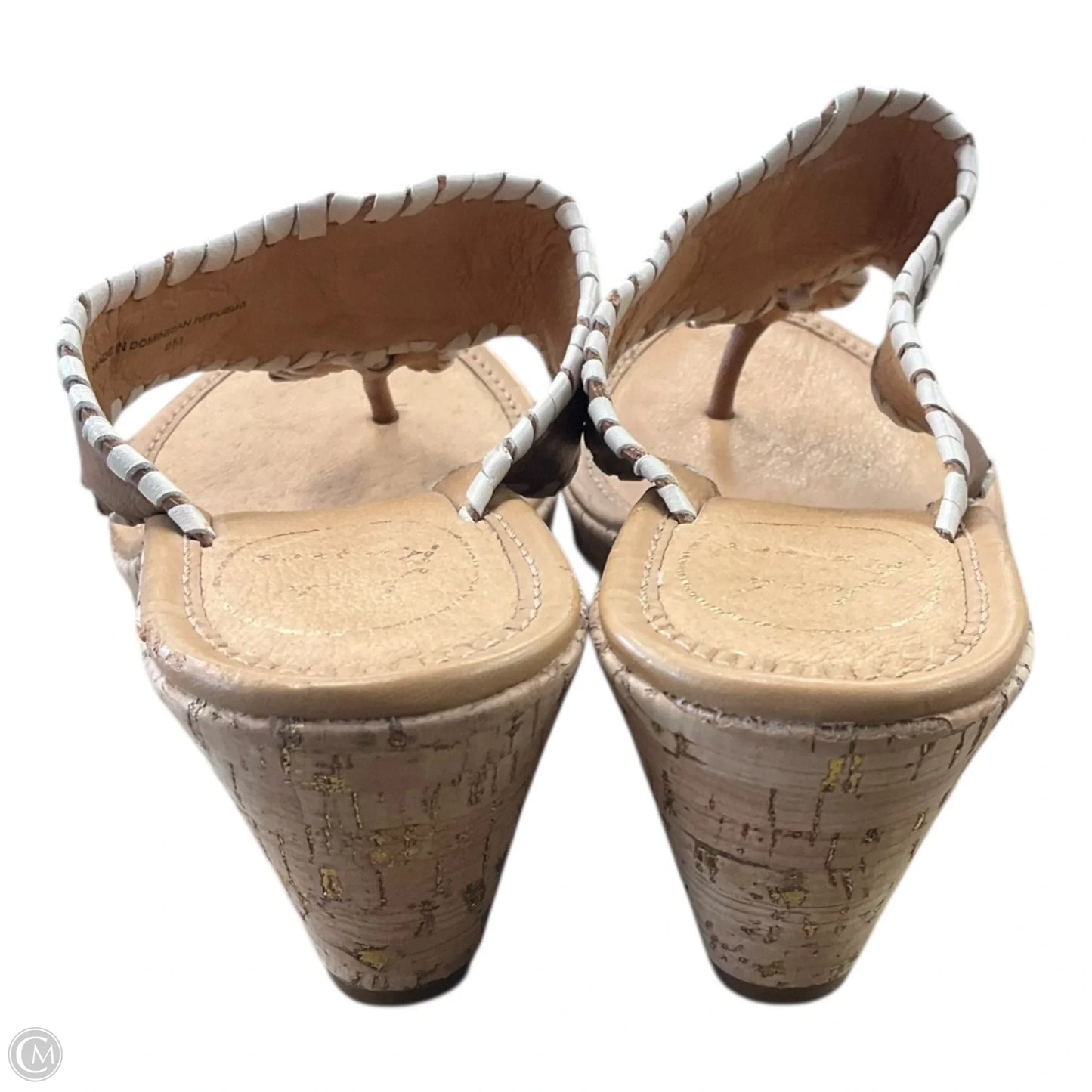 Sandals Heels Wedge By Jack Rogers In Brown, Size: 8