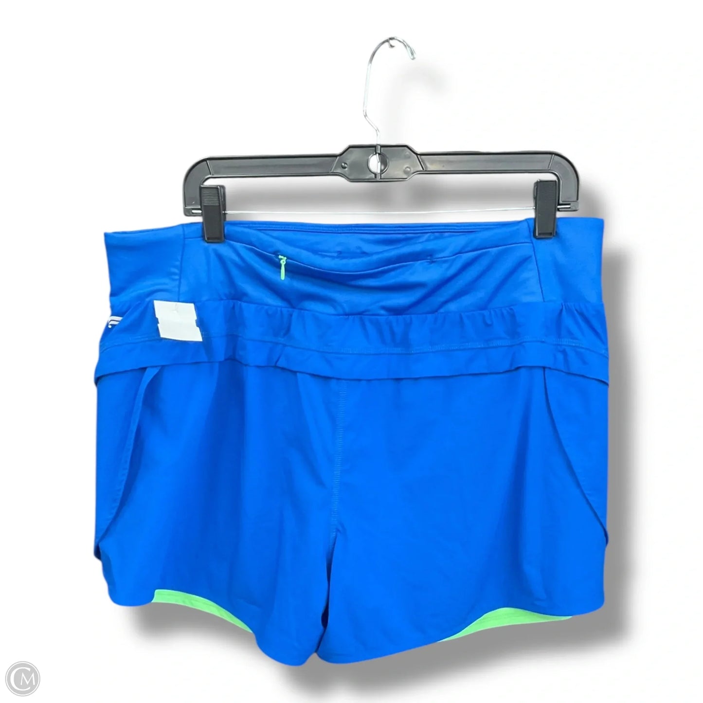 Athletic Shorts By Fabletics In Blue & Green, Size: Xxl