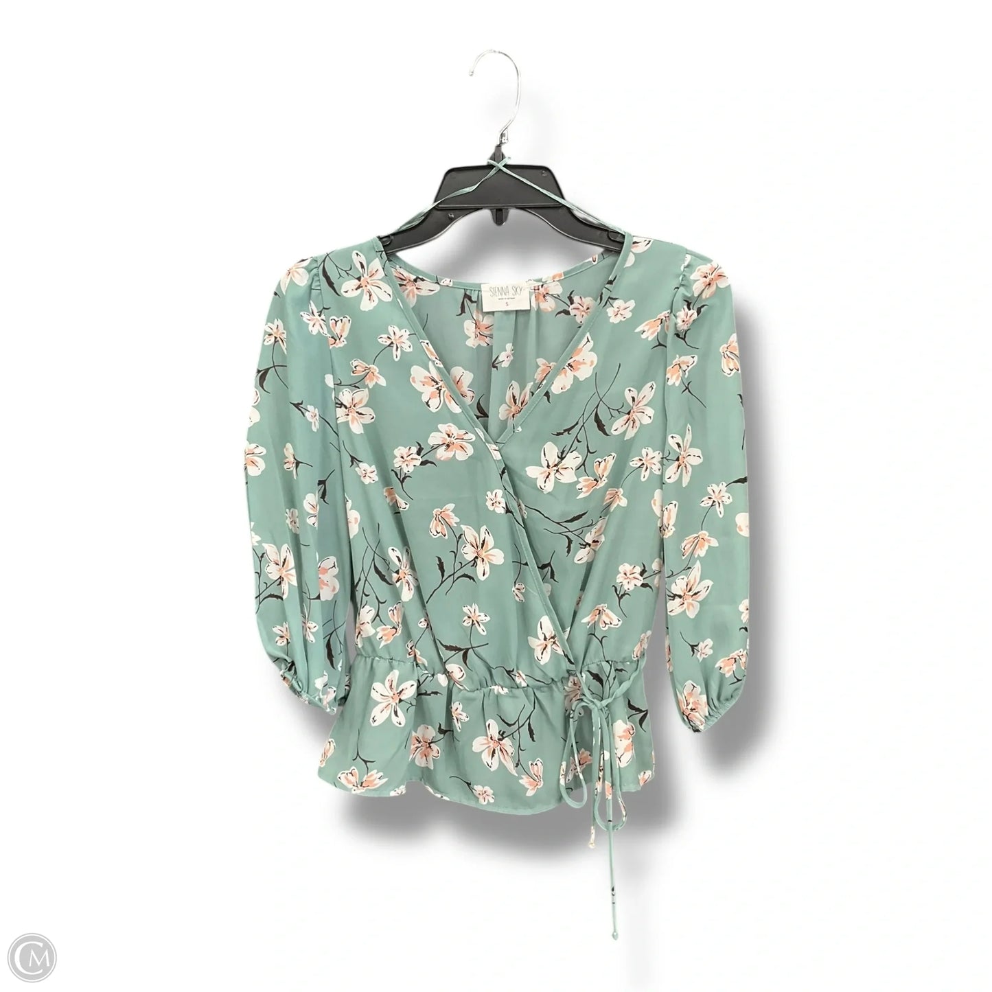 Top 3/4 Sleeve By Sienna Sky In Green, Size: S