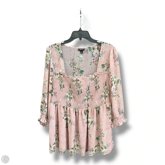 Top 3/4 Sleeve By Torrid In Multi-colored, Size: 1x