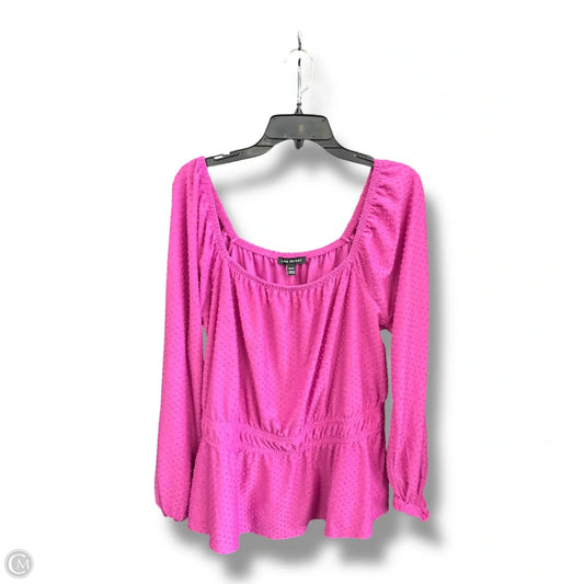 Top Long Sleeve By Lane Bryant In Plaid Pattern, Size: Xl