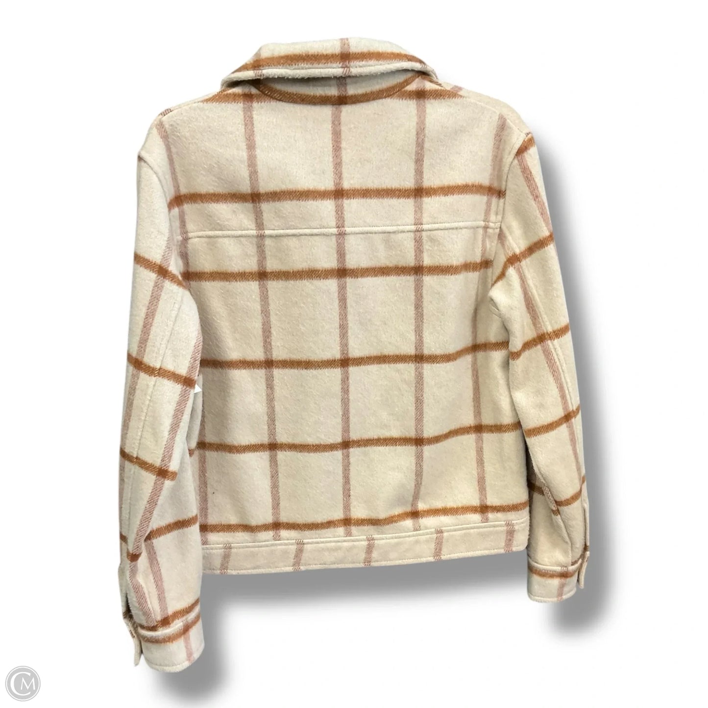 Jacket Fleece By Joie In Brown & Cream, Size: M