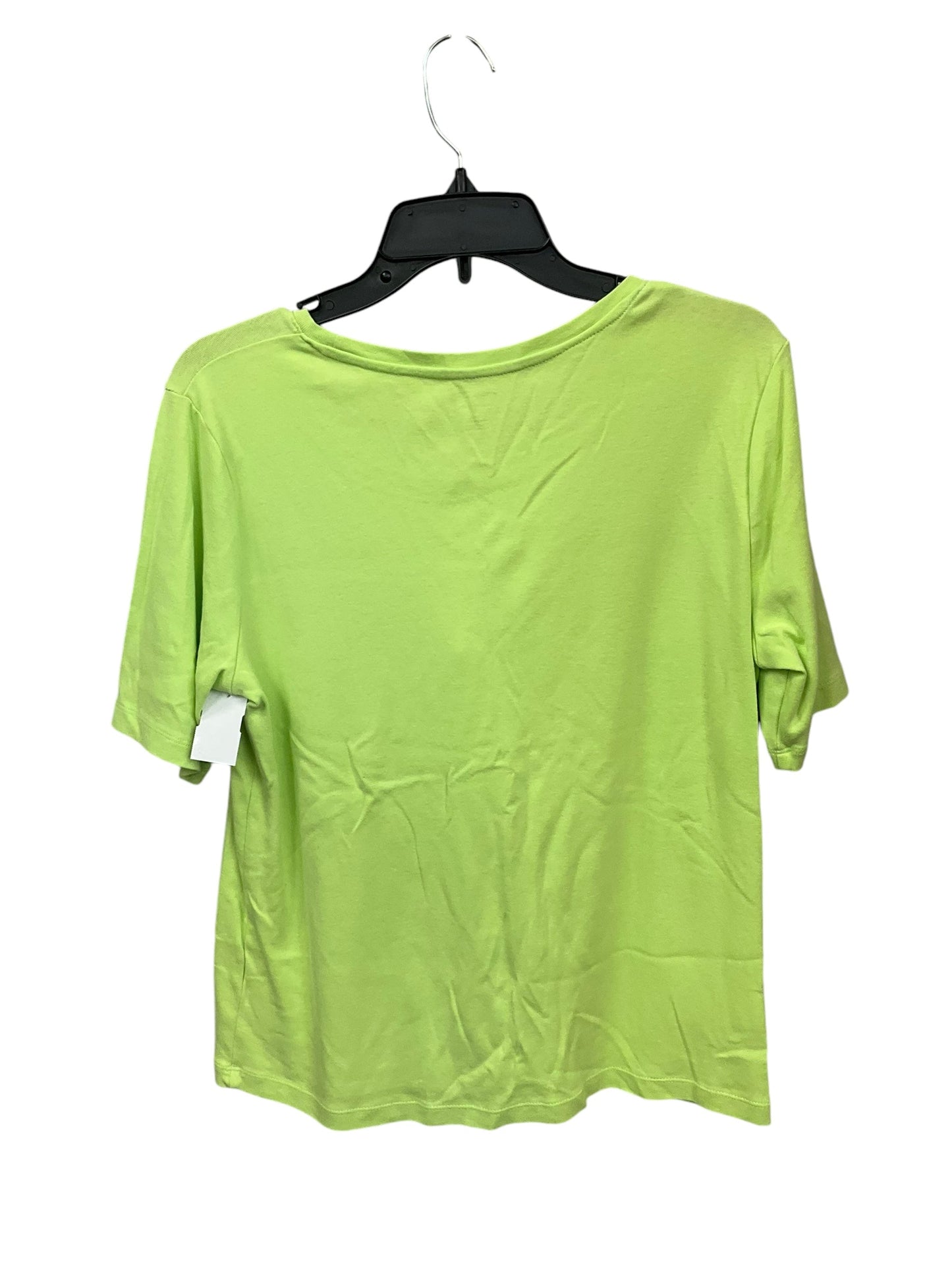 Top Short Sleeve By Chicos In Green, Size: L