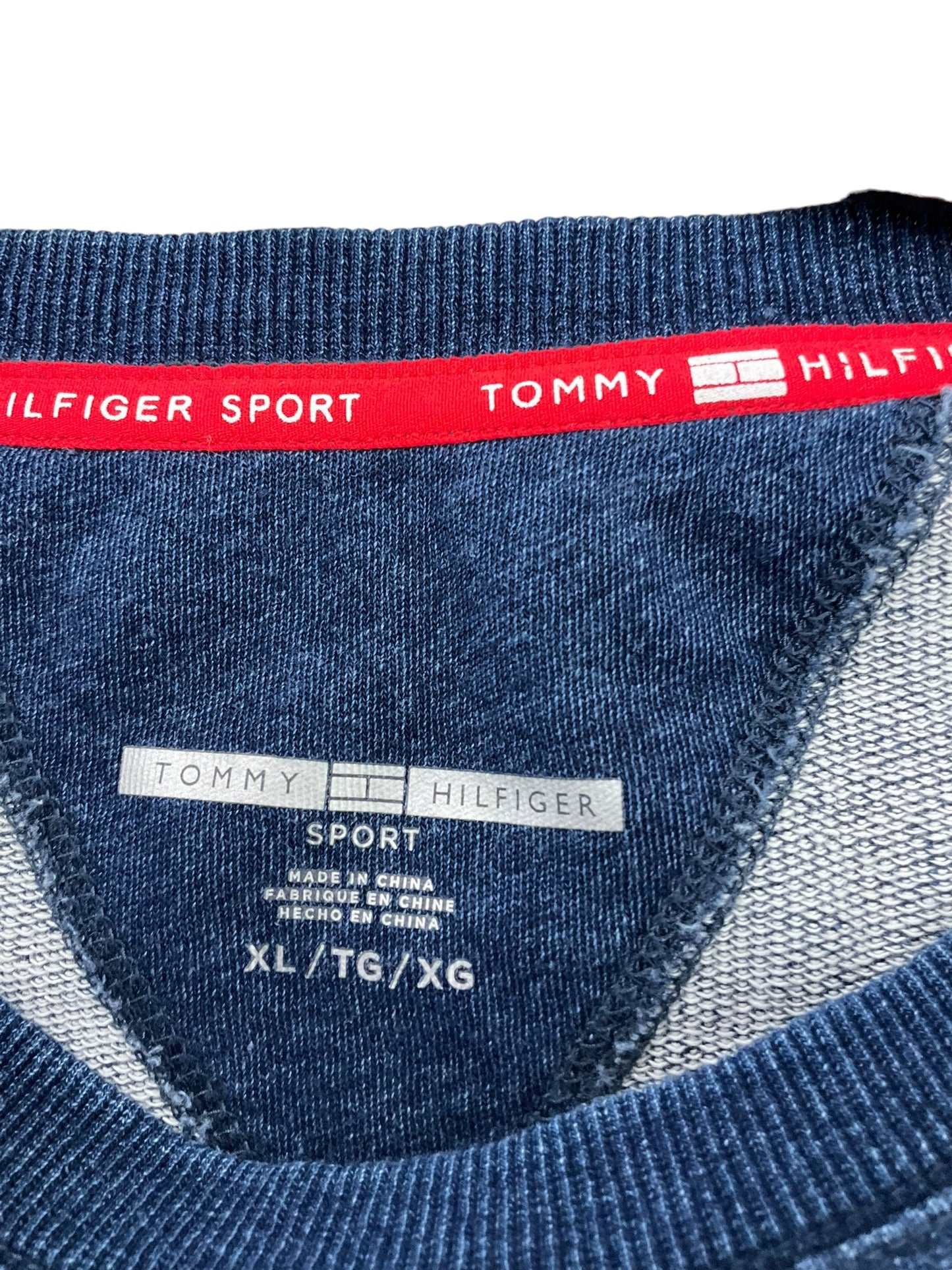 Athletic Top Short Sleeve By Tommy Hilfiger In Navy, Size: Xl