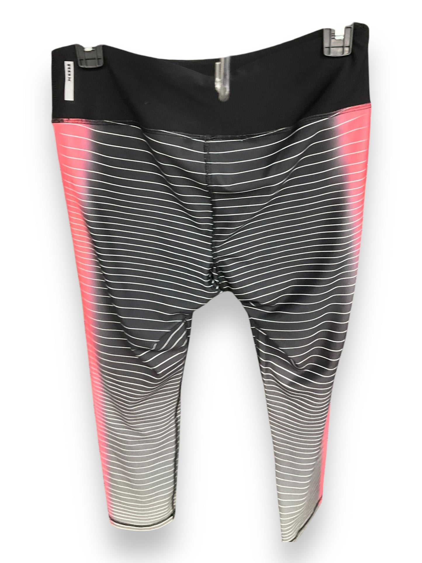 Athletic Leggings By Rbx In Black & Grey, Size: M