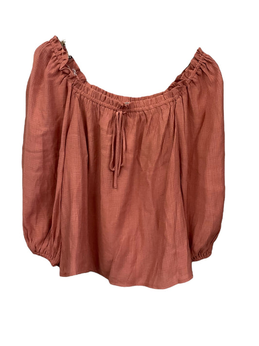 Mauve Top 3/4 Sleeve Clothes Mentor, Size S