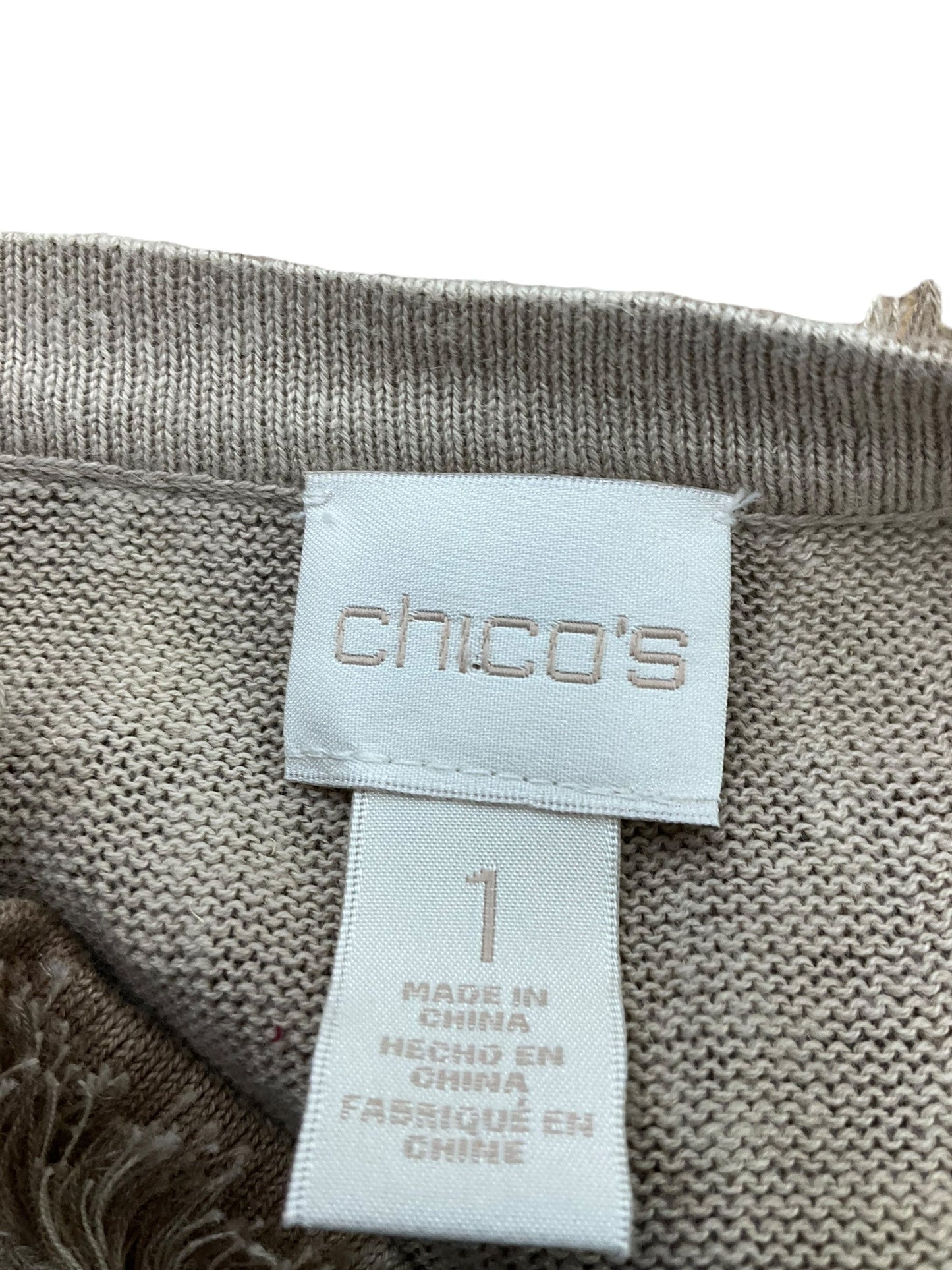 Tan Cardigan Chicos, Size M