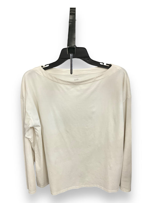 Top Long Sleeve Basic By J. Jill In Cream, Size: M