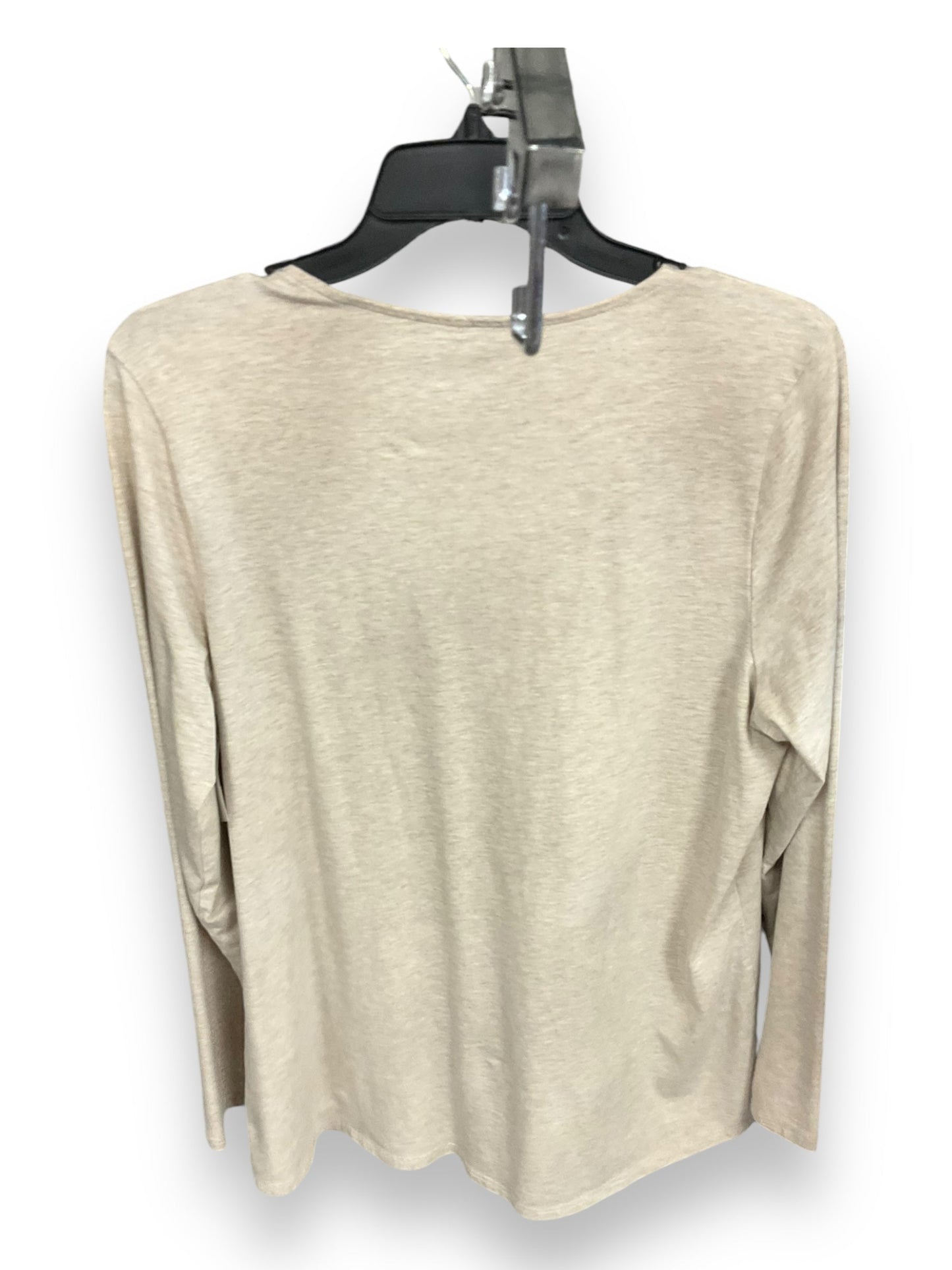 Top Long Sleeve Basic By Pure Jill In Beige, Size: M