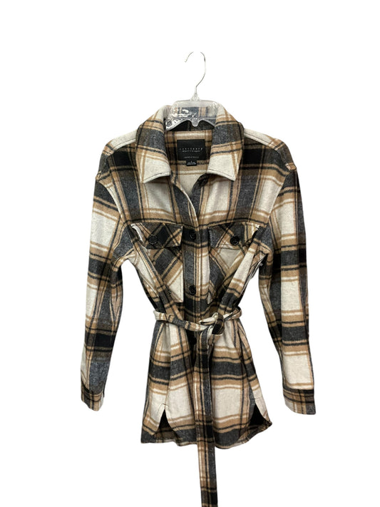 Jacket Shirt By Sanctuary In Plaid Pattern, Size: 0