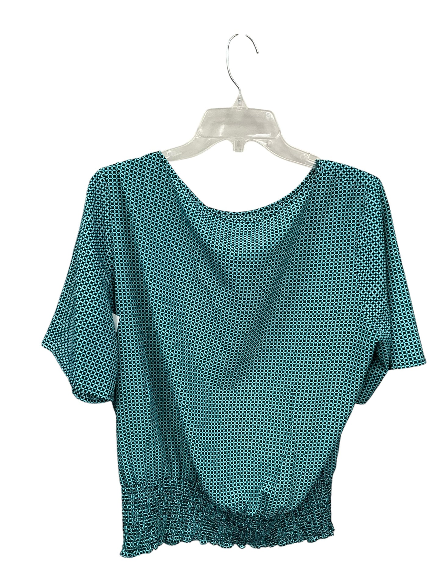 Top Short Sleeve By Michael By Michael Kors In Teal, Size: L