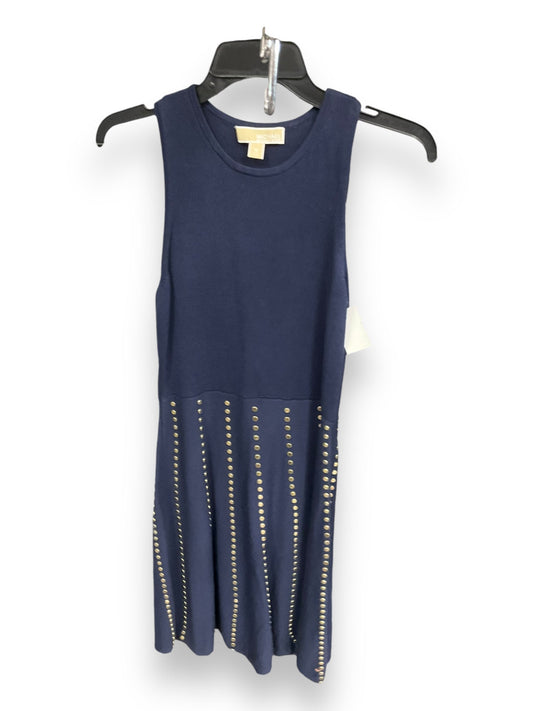 Dress Casual Midi By Michael By Michael Kors In Navy, Size: M