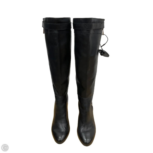 Boots Knee Heels By Ann Taylor In Black, Size: 8.5