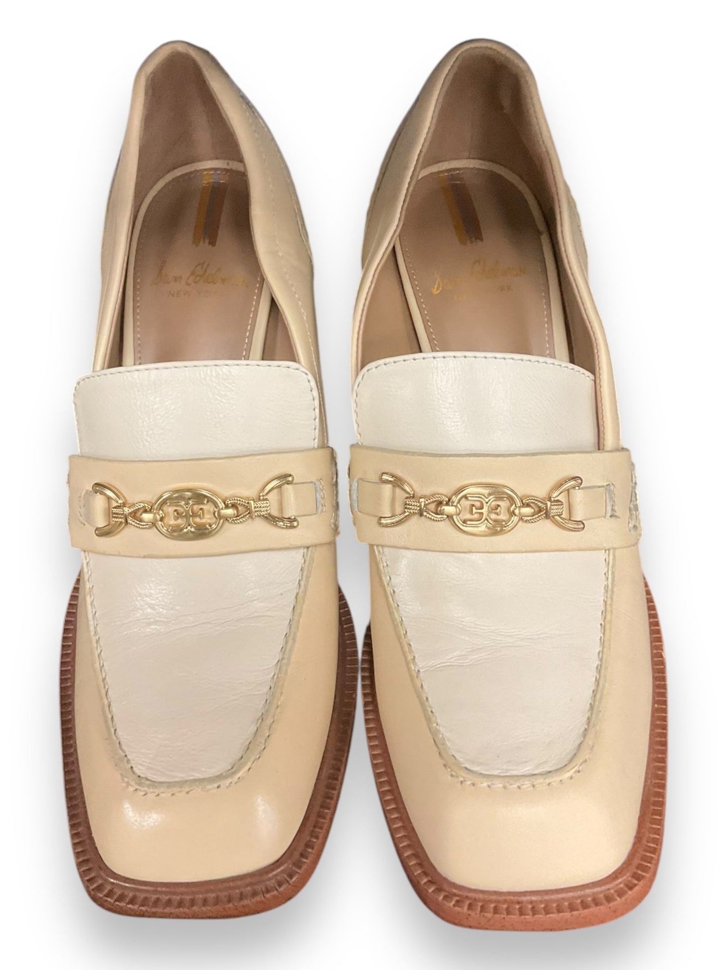 Shoes Heels Block By Sam Edelman In Tan & White, Size: 8