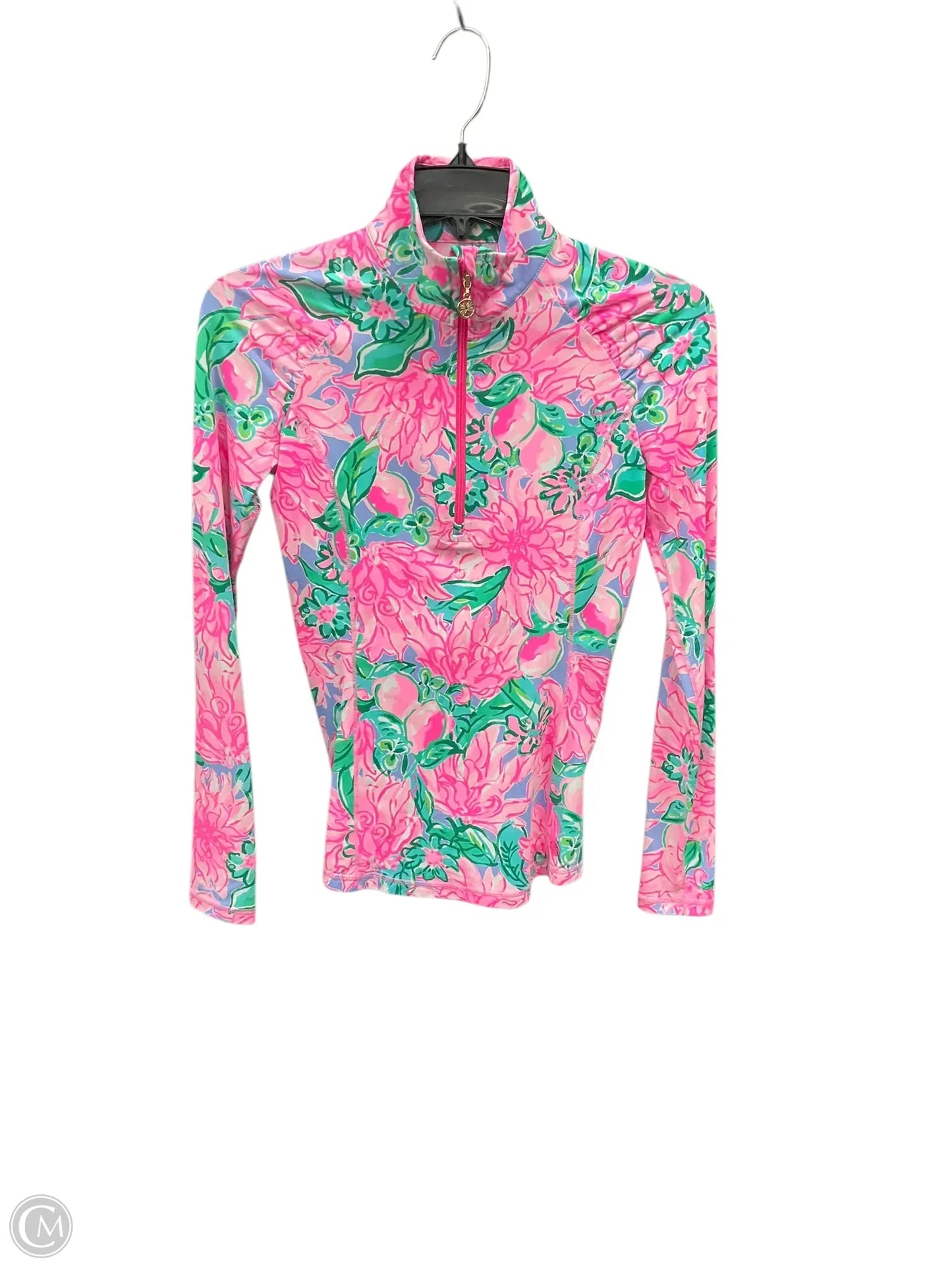 Top Long Sleeve Designer By Lilly Pulitzer In Floral Print, Size: Xxs