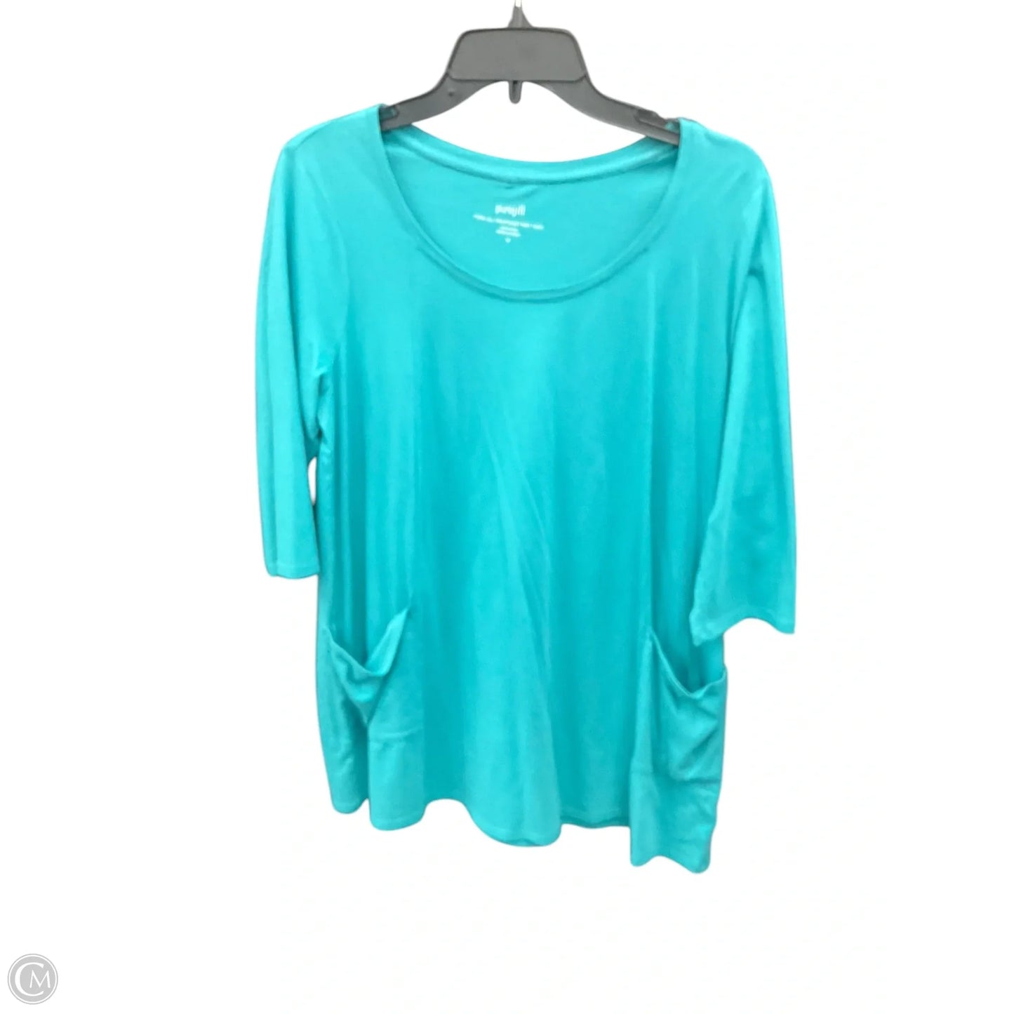 Tunic Short Sleeve By Pure Jill In Teal, Size: M