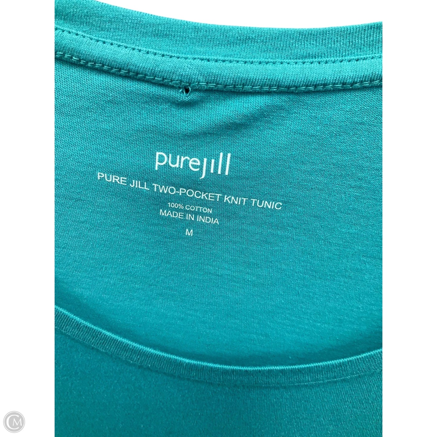 Tunic Short Sleeve By Pure Jill In Teal, Size: M