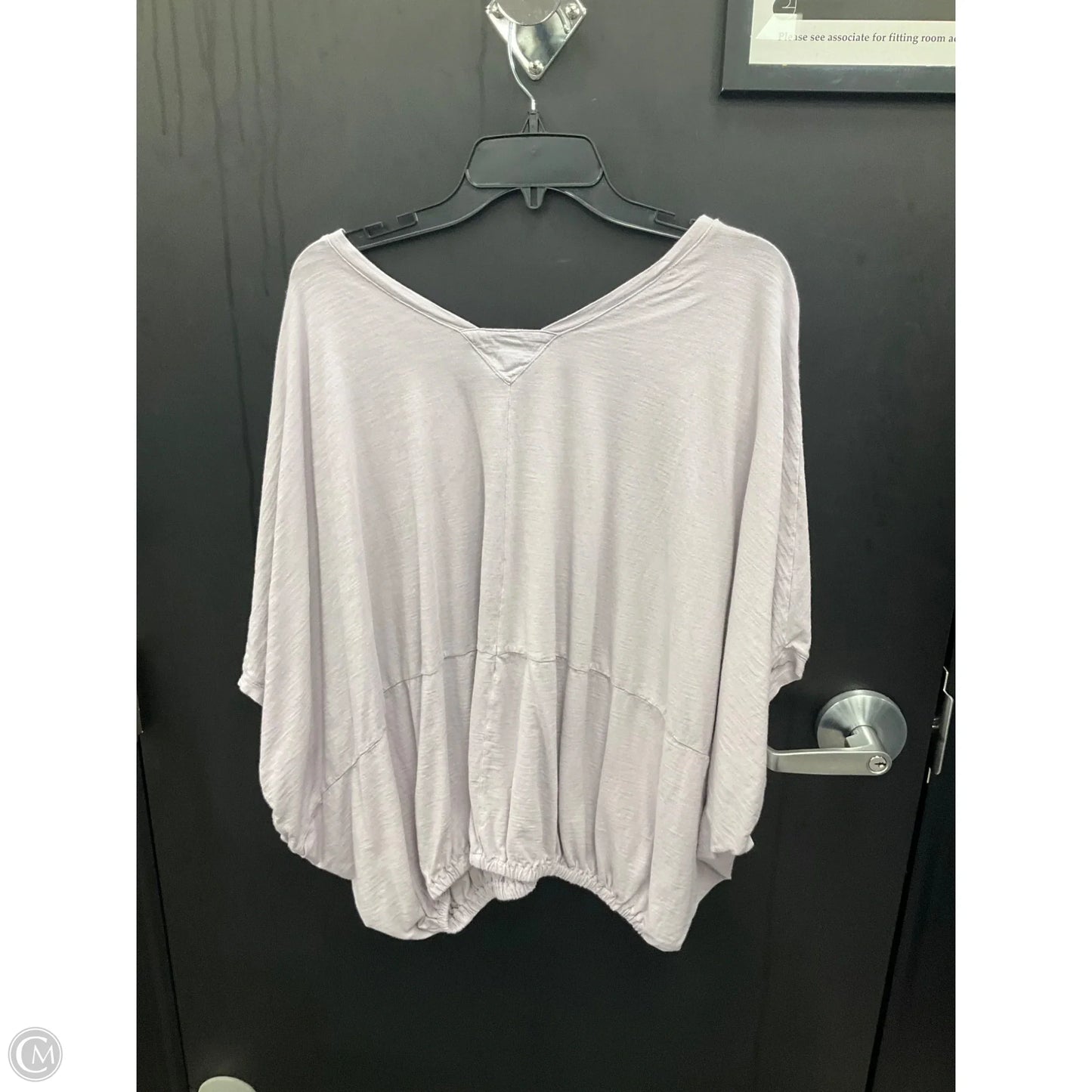 Top Short Sleeve By Anthropologie In Purple, Size: M