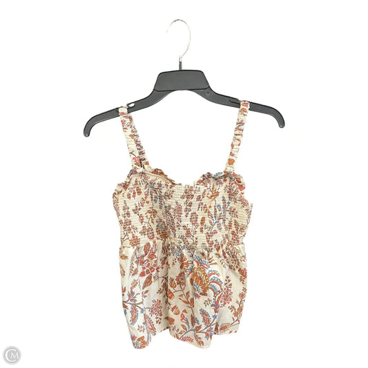Top Sleeveless By Old Navy In Floral Print, Size: S