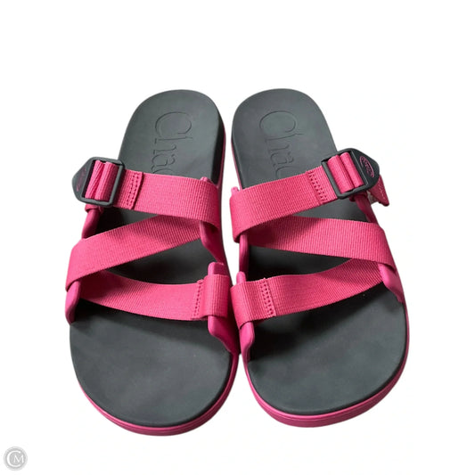 Sandals Flats By Chacos In Pink, Size: 12
