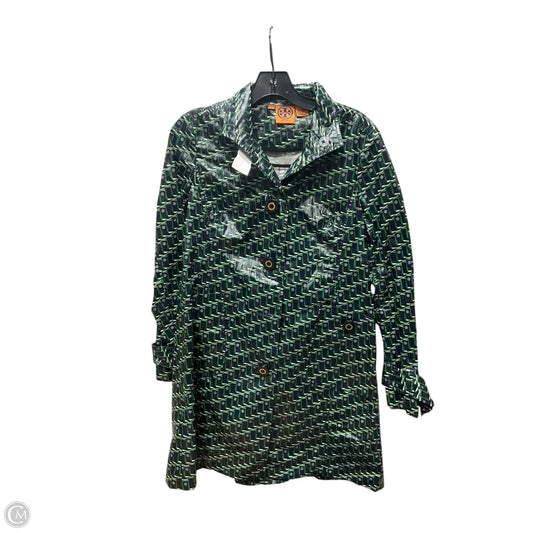 Coat Designer By Tory Burch In Blue & Green, Size: Xs