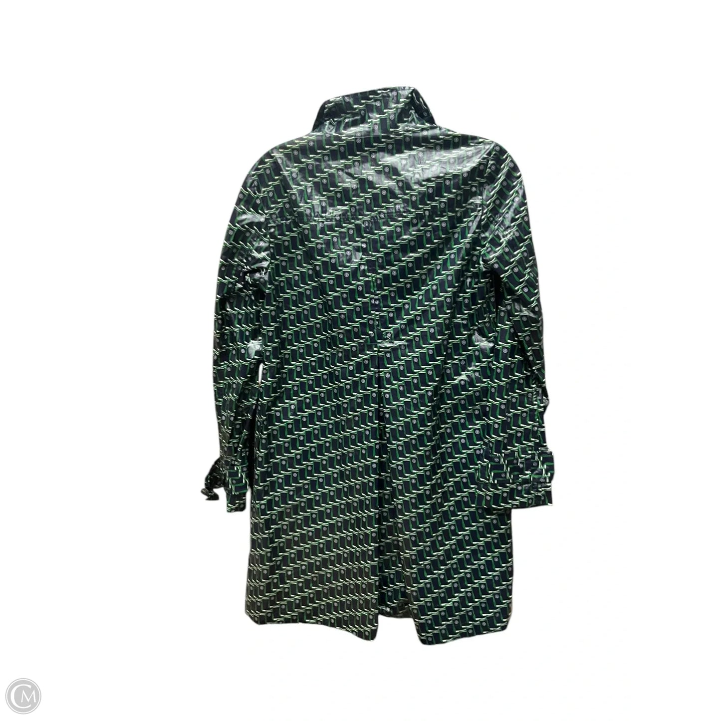 Coat Designer By Tory Burch In Blue & Green, Size: Xs