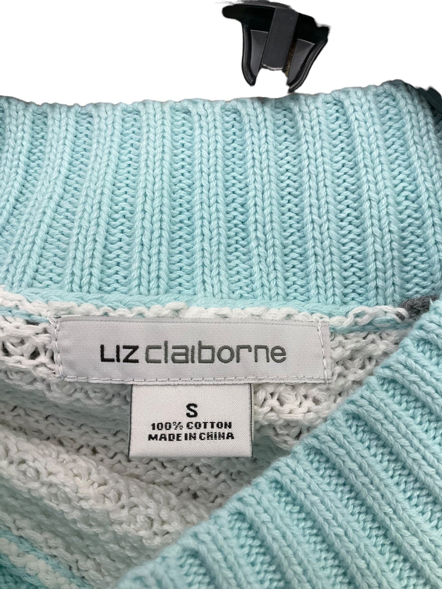 Sweater By Liz Claiborne In Striped, Size: S