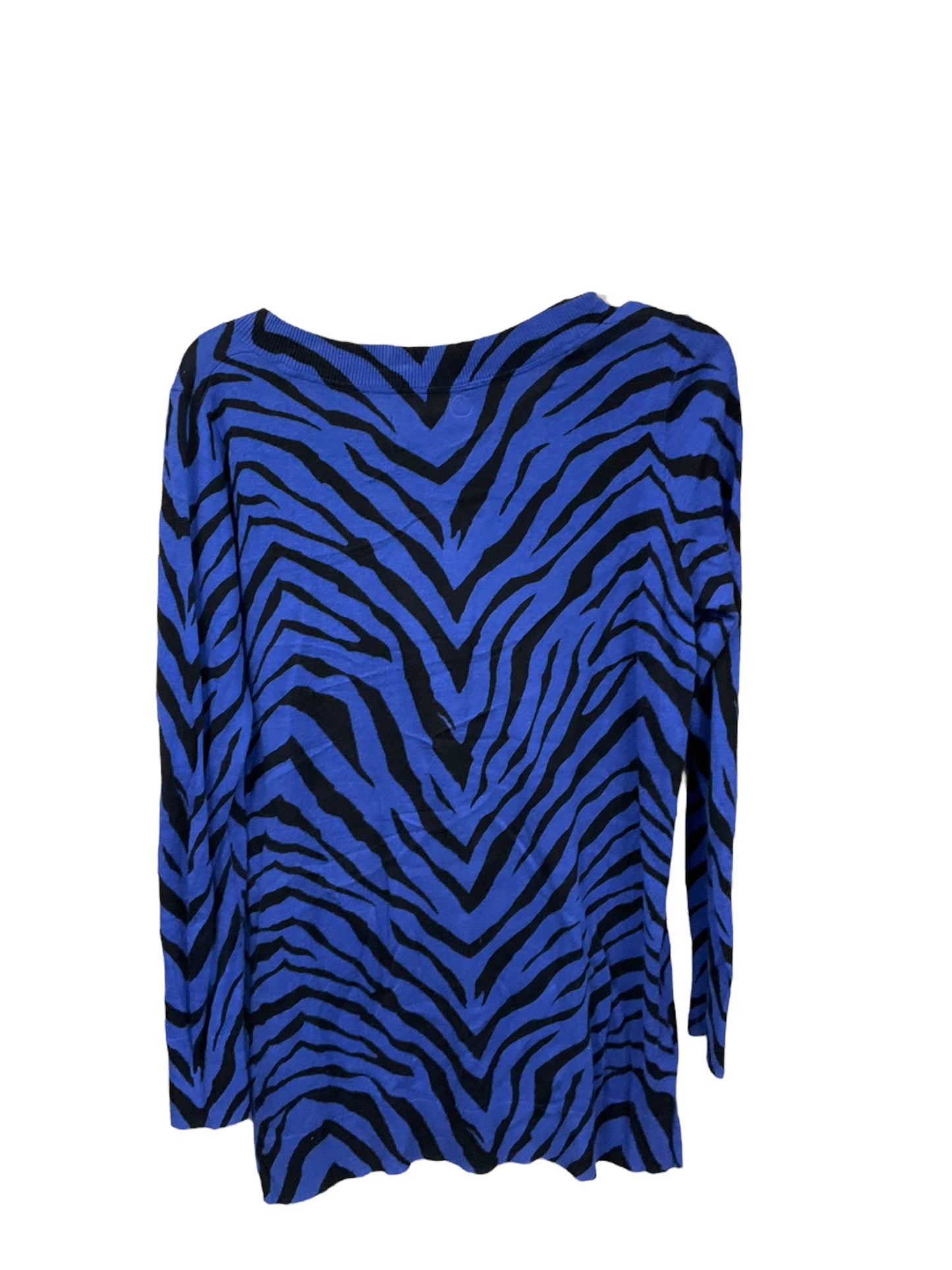 Sweater By Apt 9 In Zebra Print, Size: S