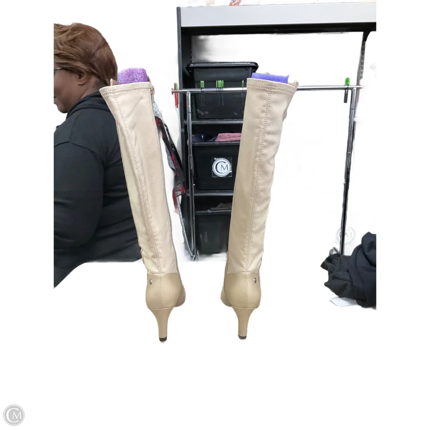 Boots Ankle Heels By Life Stride In Tan, Size: 6