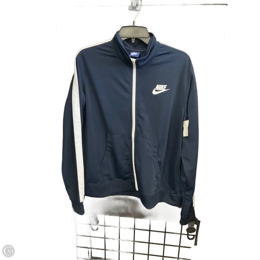 Athletic Jacket By Nike Apparel In Blue, Size: Xl
