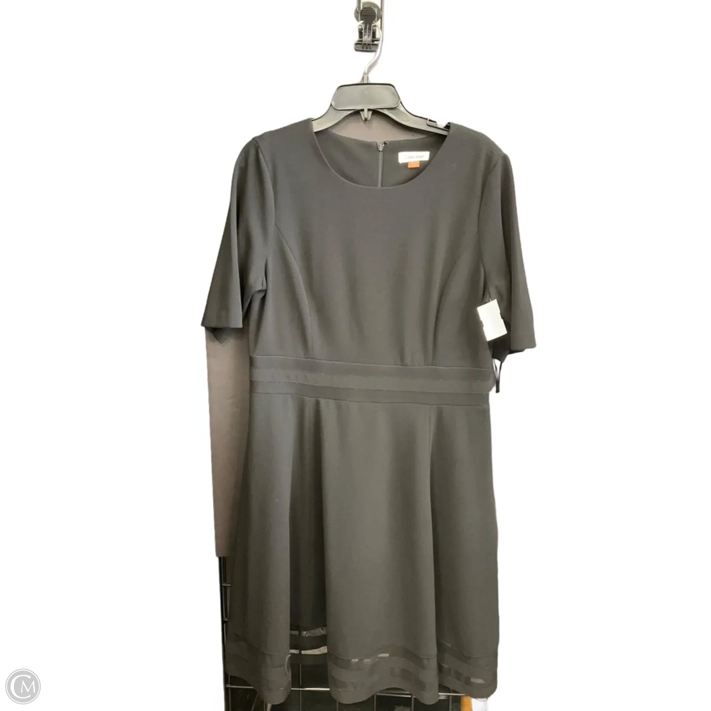 Dress Casual Midi By Calvin Klein In Black, Size: Xl