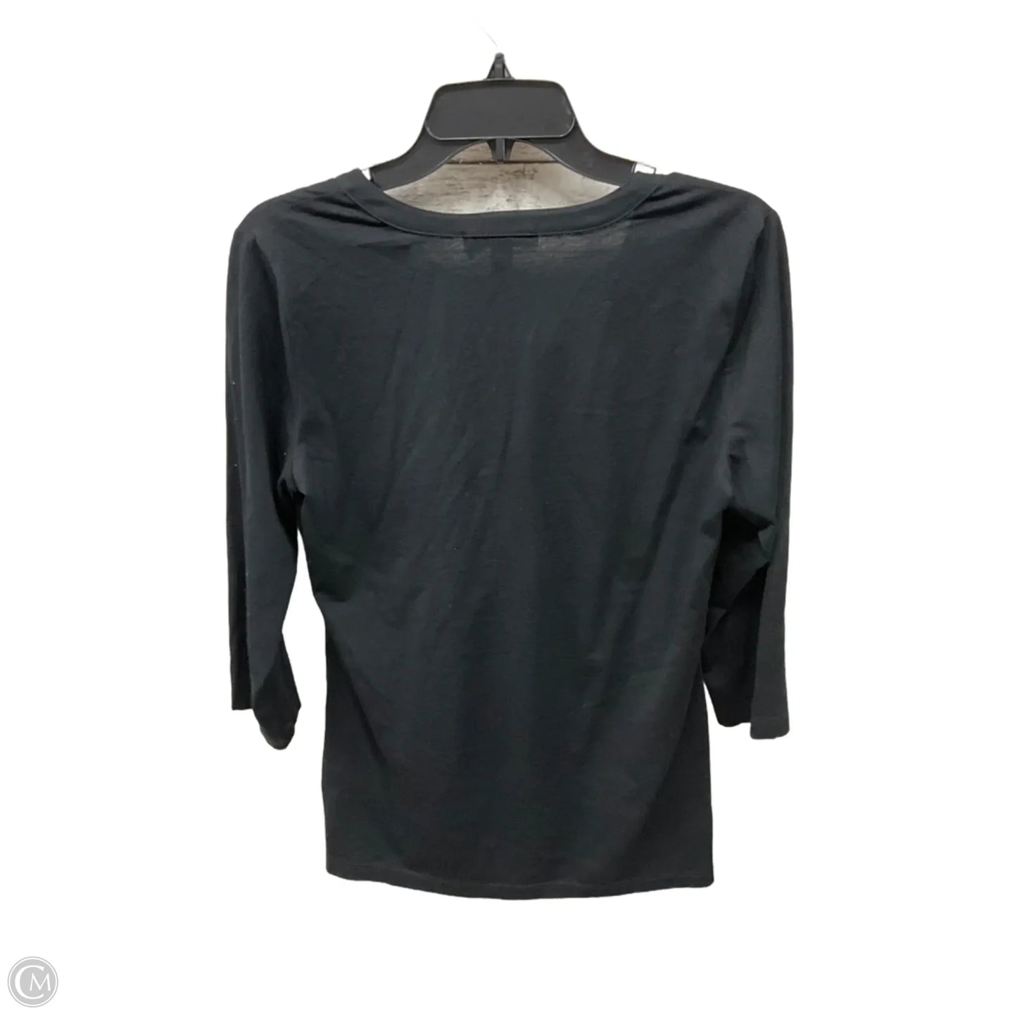 Top Long Sleeve Basic By Lauren By Ralph Lauren In Black, Size: M
