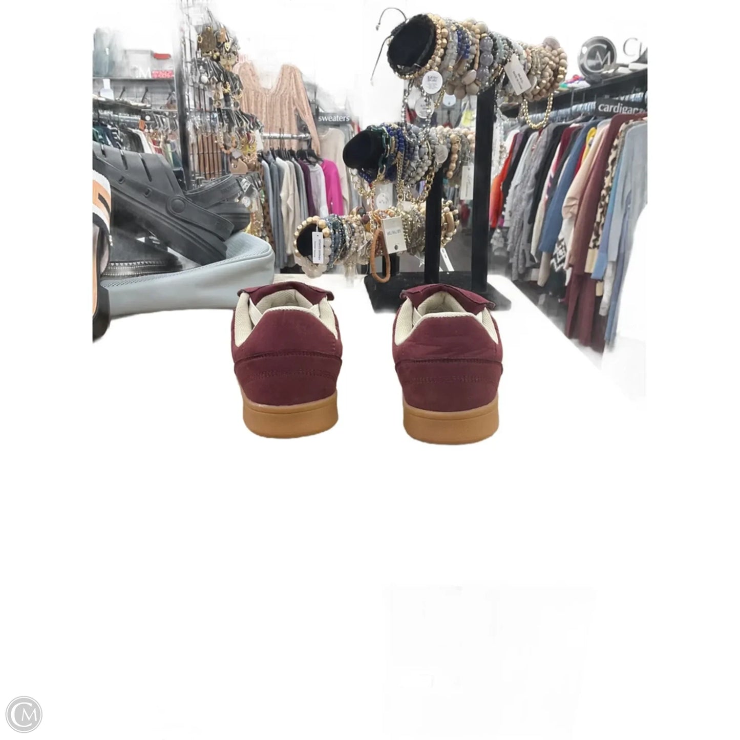 Shoes Sneakers By Steve Madden In Maroon, Size: 7.5