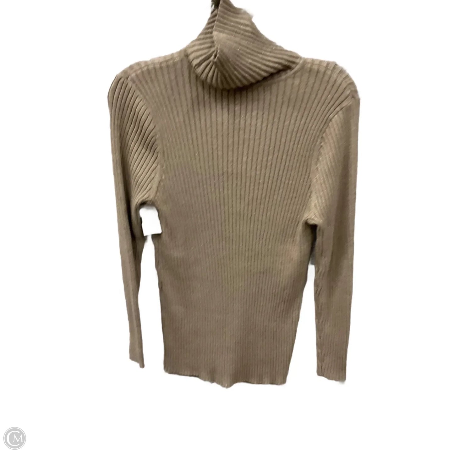 Top Long Sleeve Basic By Chicos In Brown, Size: L