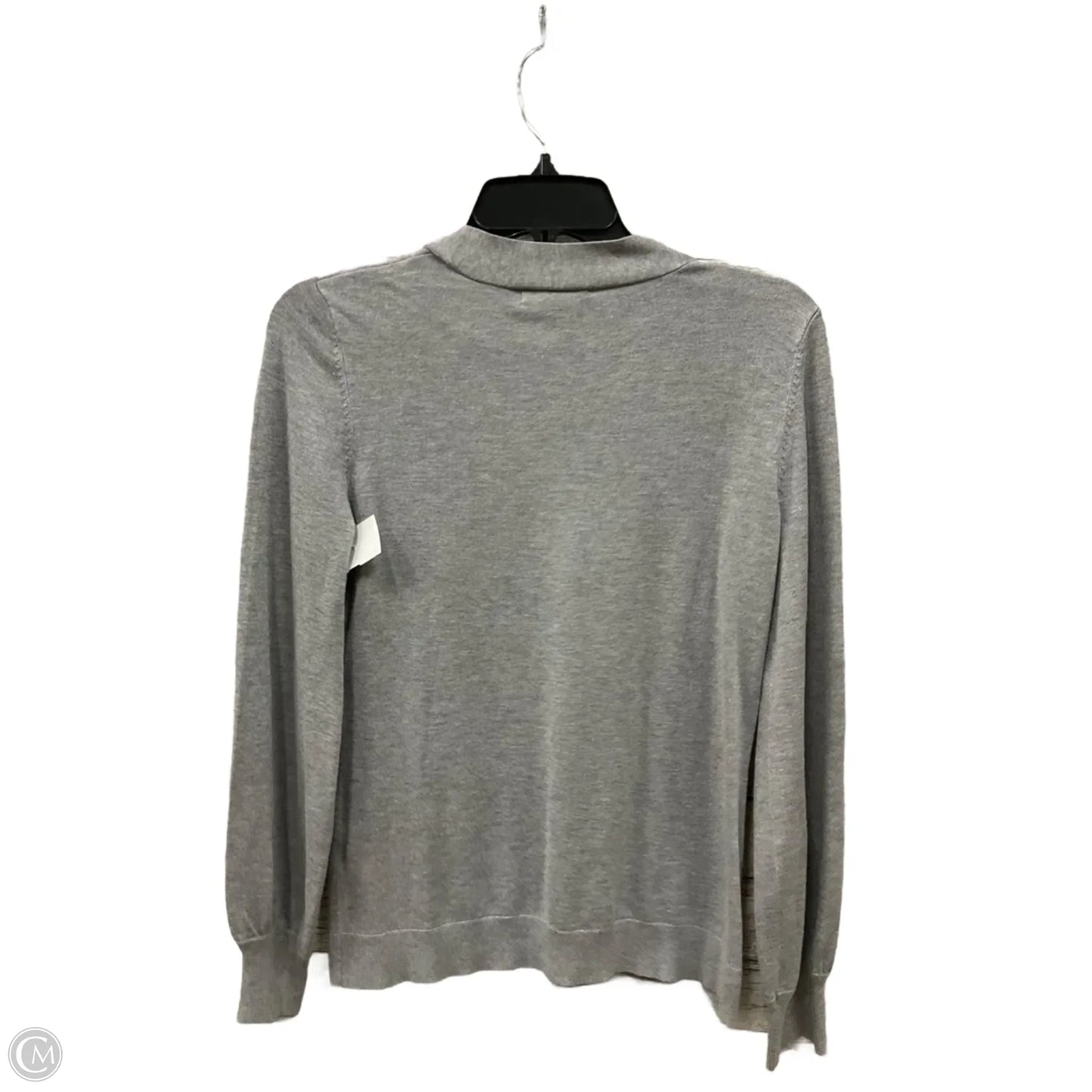 Top Long Sleeve Basic By Adrianna Papell In Grey, Size: S