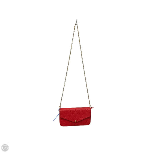 Crossbody Luxury Designer By Louis Vuitton, Size: Medium 2 pouches included