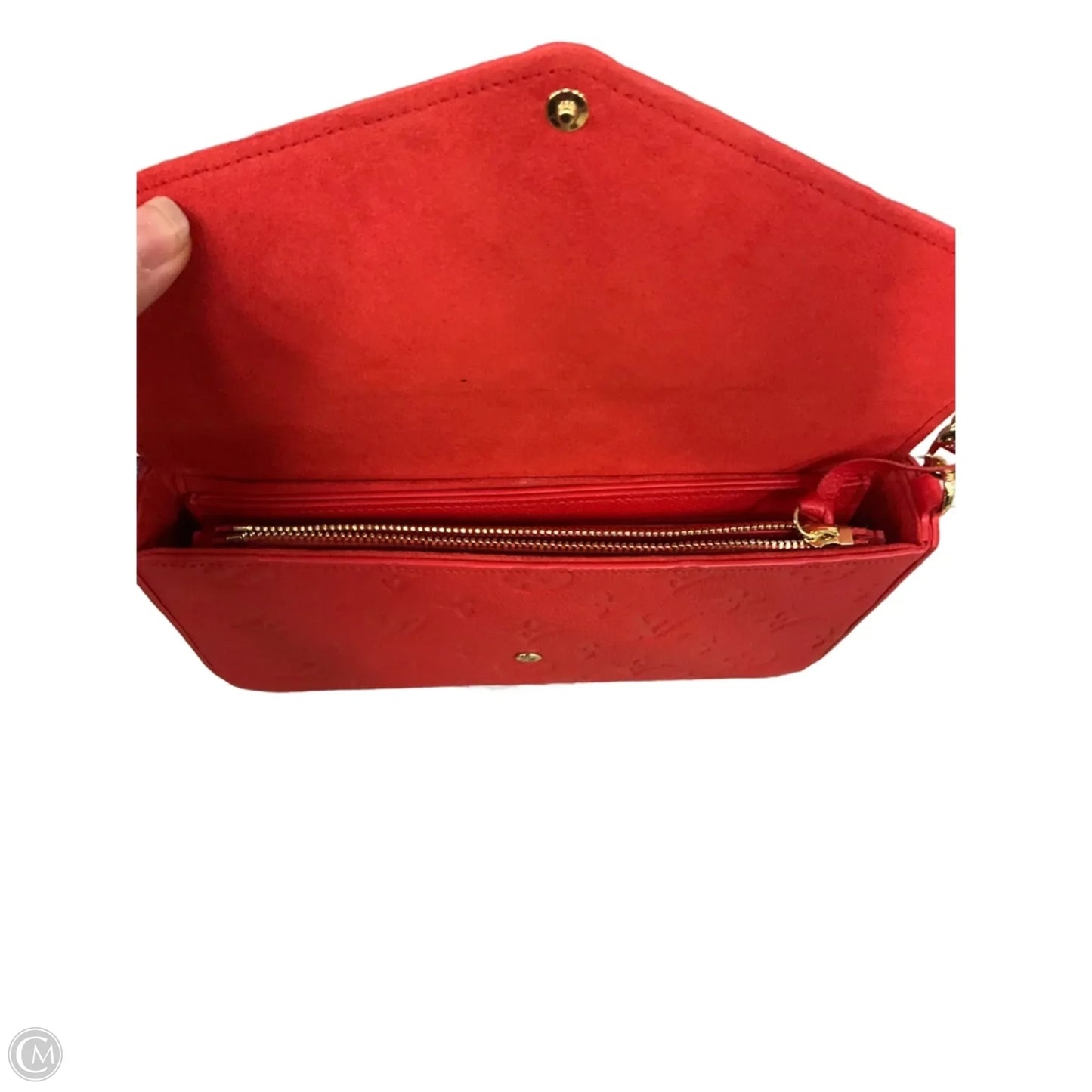 Crossbody Luxury Designer By Louis Vuitton, Size: Medium 2 pouches included