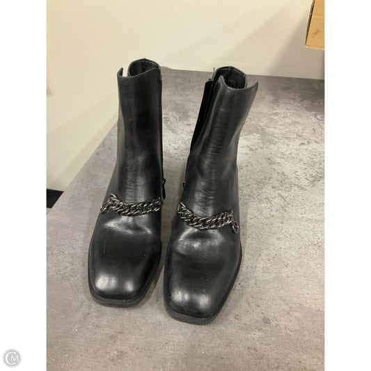 Boots Ankle Heels By Franco Sarto In Black, Size: 6.5