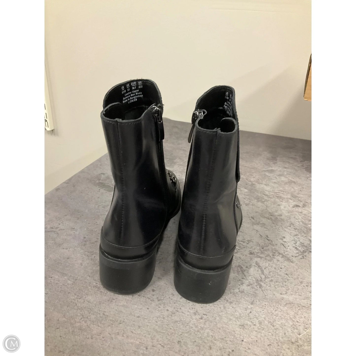 Boots Ankle Heels By Franco Sarto In Black, Size: 6.5