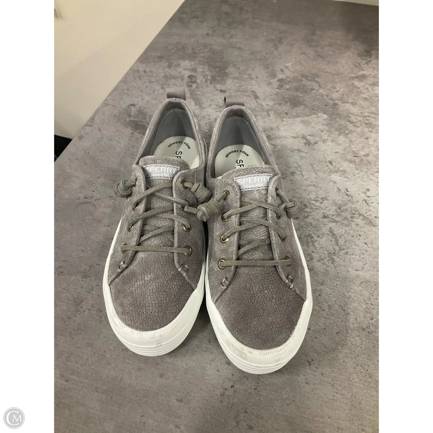 Shoes Sneakers By Sperry In Grey, Size: 6.5