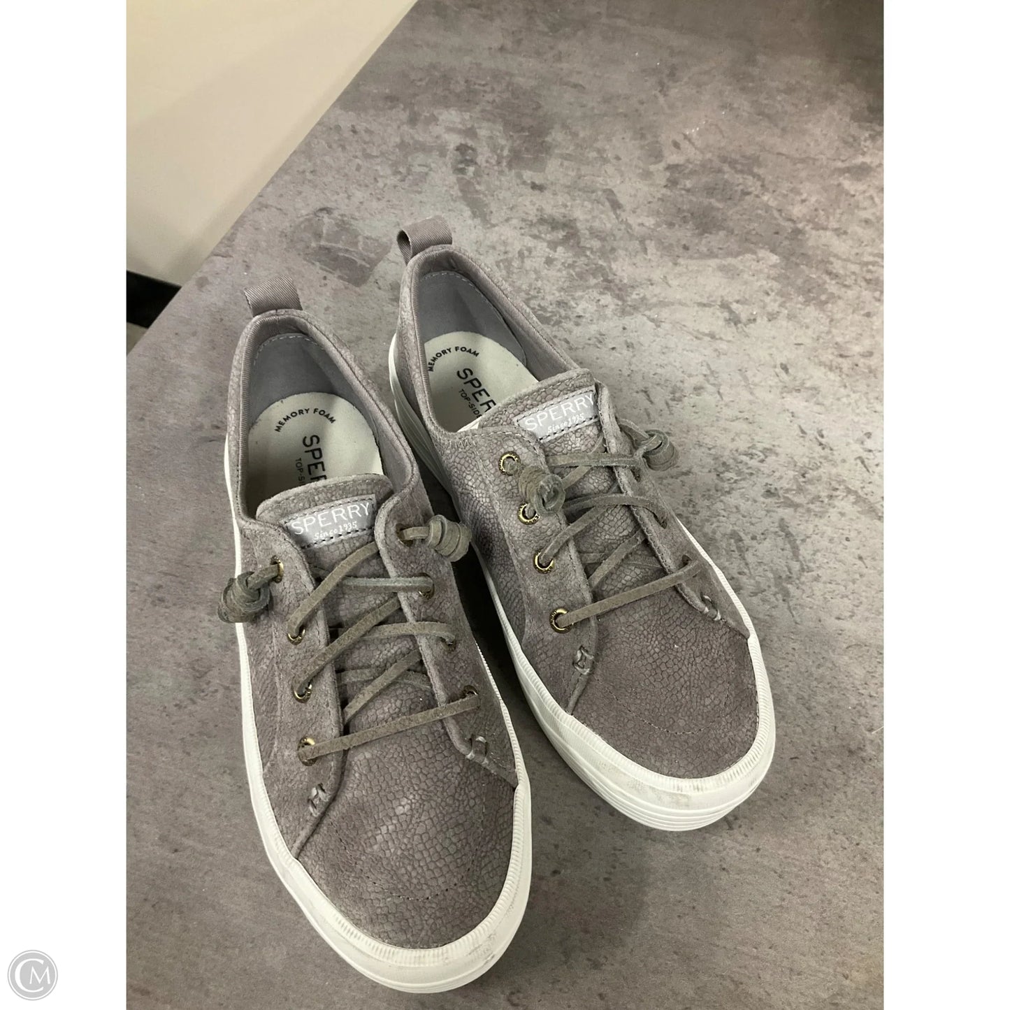 Shoes Sneakers By Sperry In Grey, Size: 6.5