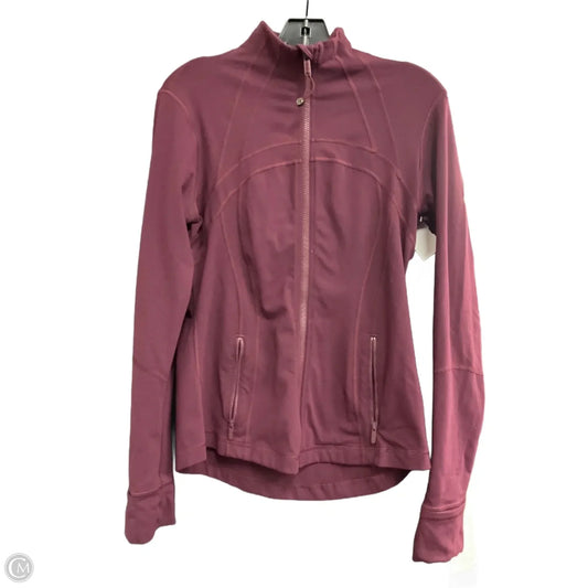 Athletic Jacket By Lululemon In Purple, Size: M