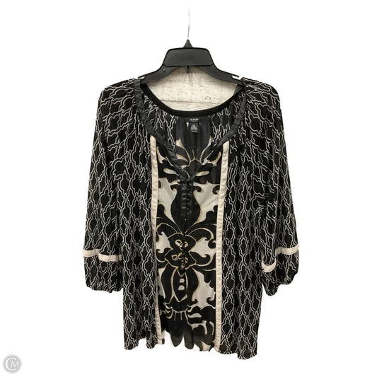 Top 3/4 Sleeve By Alfani In Multi-colored, Size: 2x