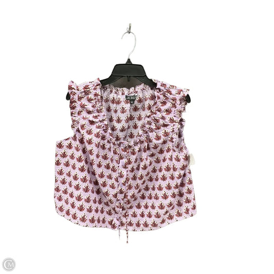 Top Sleeveless By J. Crew In Multi-colored, Size: L